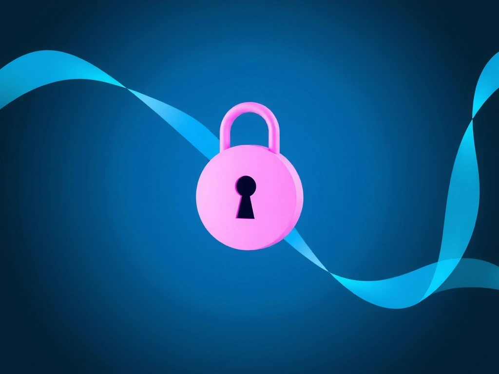 Sicherheitssymbol Schloss digital